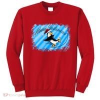 Penguin Skating Merry Christmas Sweatshirt thumb 0