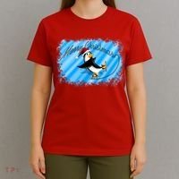 Penguin Skating Merry Christmas T-Shirt thumb 4