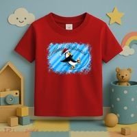 Penguin Skating Merry Christmas Toddler T-Shirt thumb 3