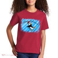 Penguin Skating Merry Christmas Kids T-Shirt thumb 2