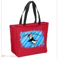Penguin Skating Merry Christmas Tote Bag thumb 2