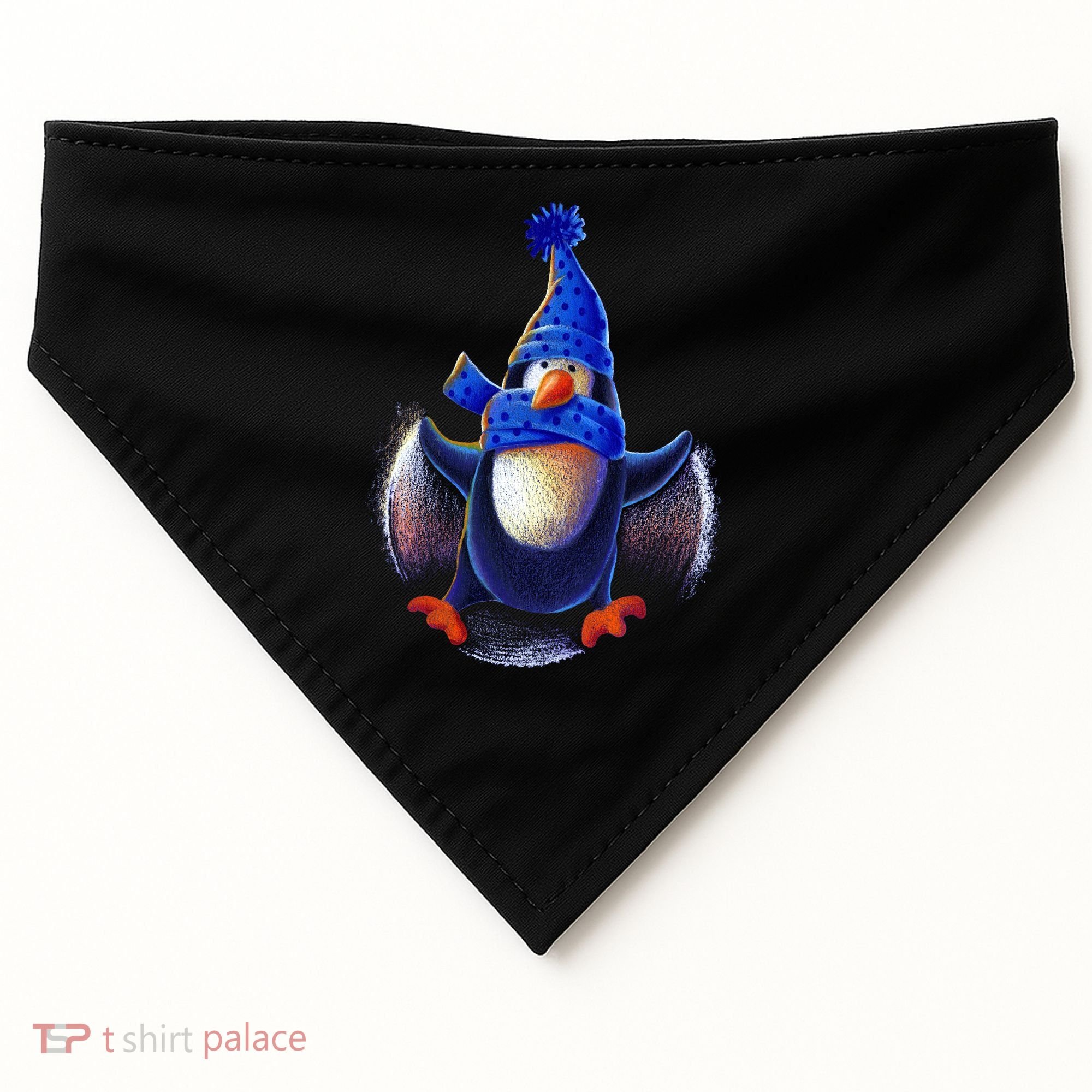 Penguin Snow Angel USA-Made Doggie Bandana