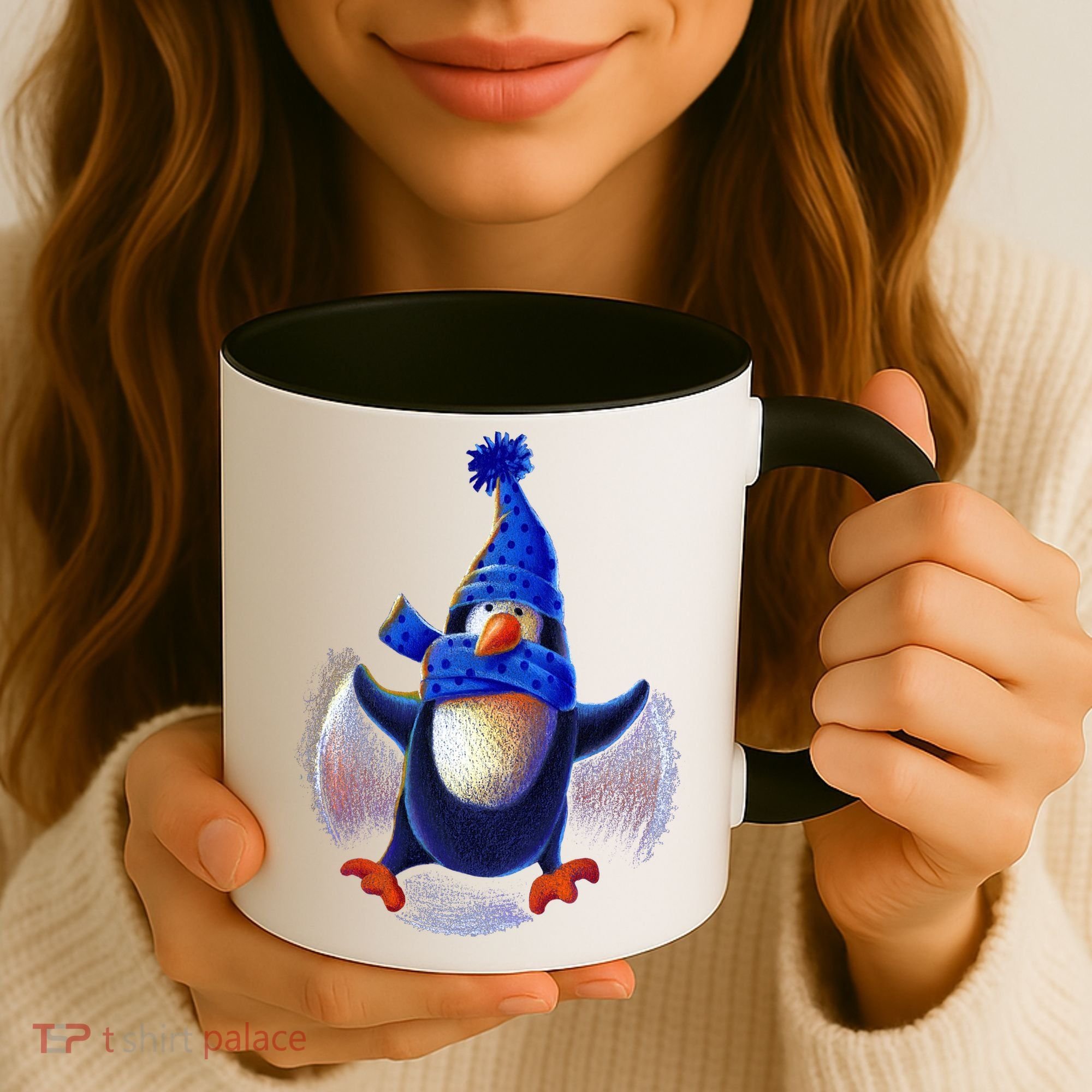 Penguin Snow Angel Coffee Mug