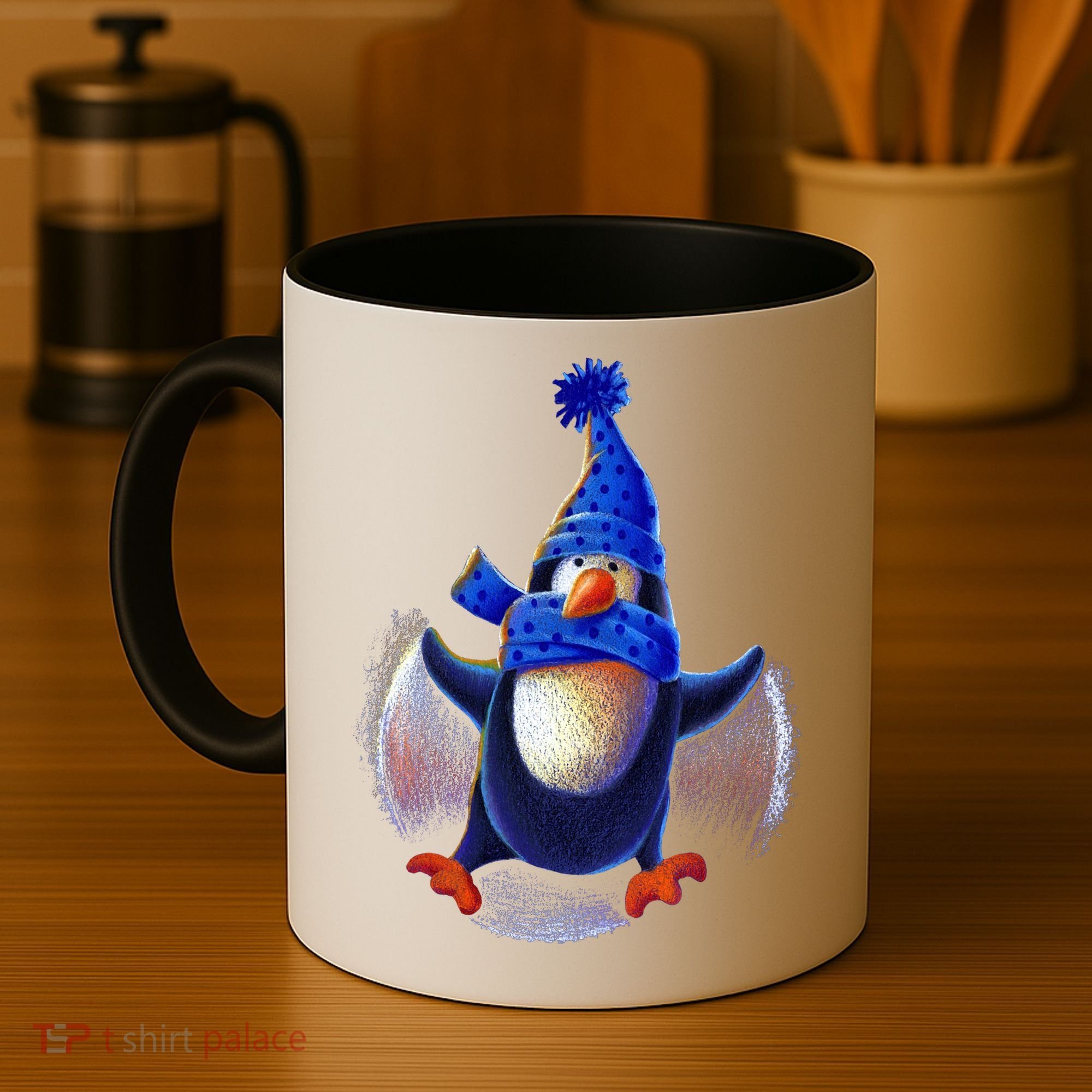 Penguin Snow Angel Coffee Mug