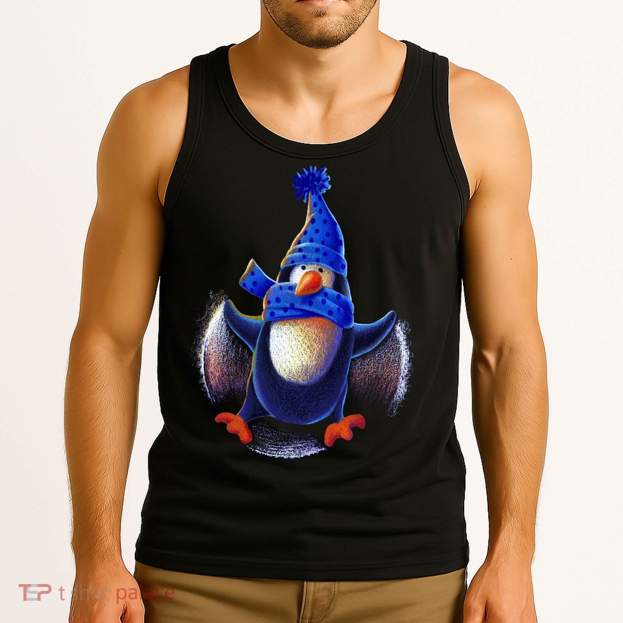 Penguin Snow Angel Tank Top