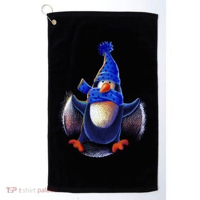 Penguin Snow Angel Golf Towel