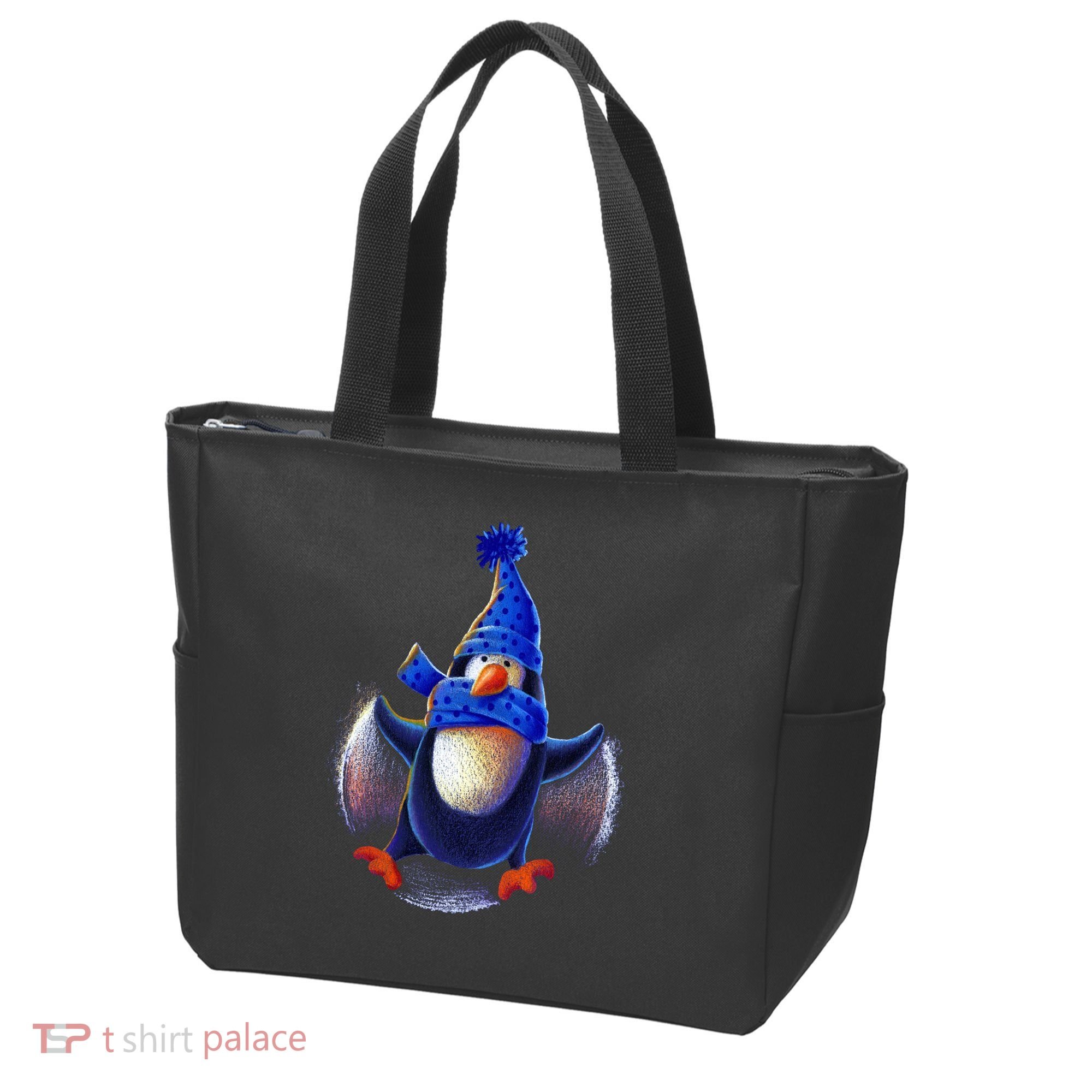 Penguin Snow Angel Tote Bag