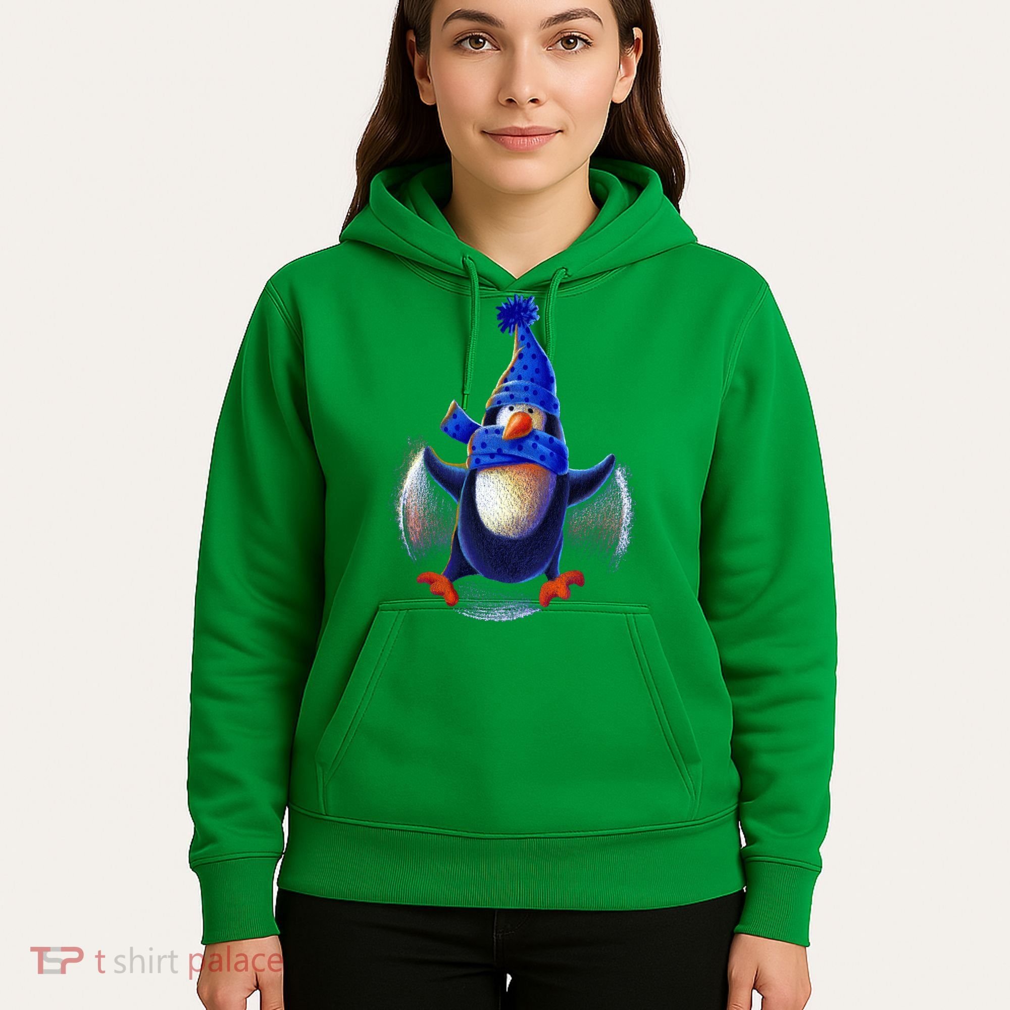 Penguin Snow Angel Hoodie