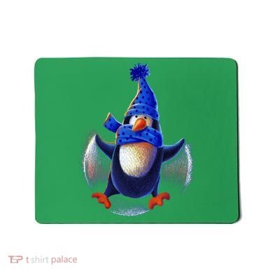 Penguin Snow Angel Mousepad