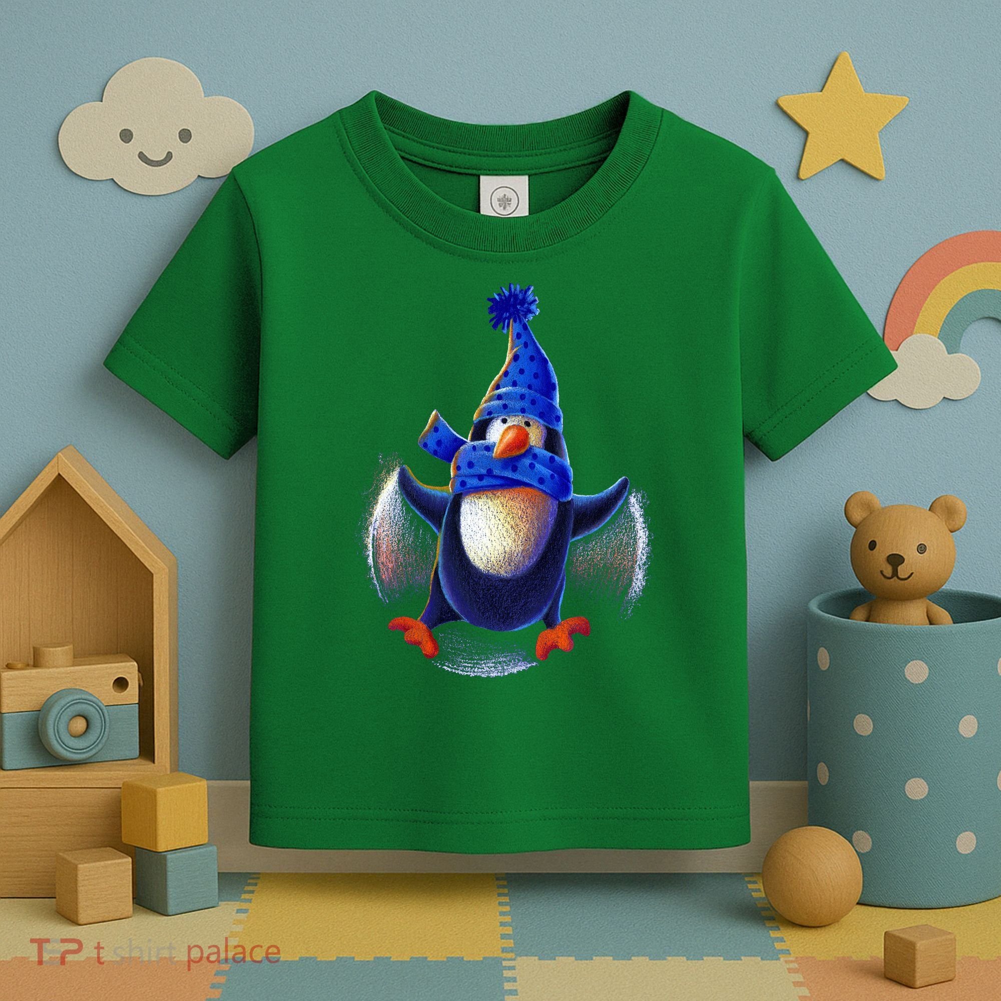Penguin Snow Angel Toddler T-Shirt