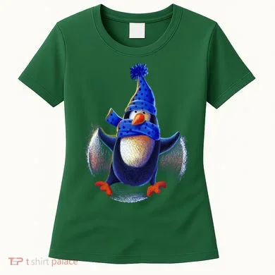 Penguin Snow Angel Women's T-Shirt