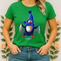 Penguin Snow Angel Women's T-Shirt thumb 2