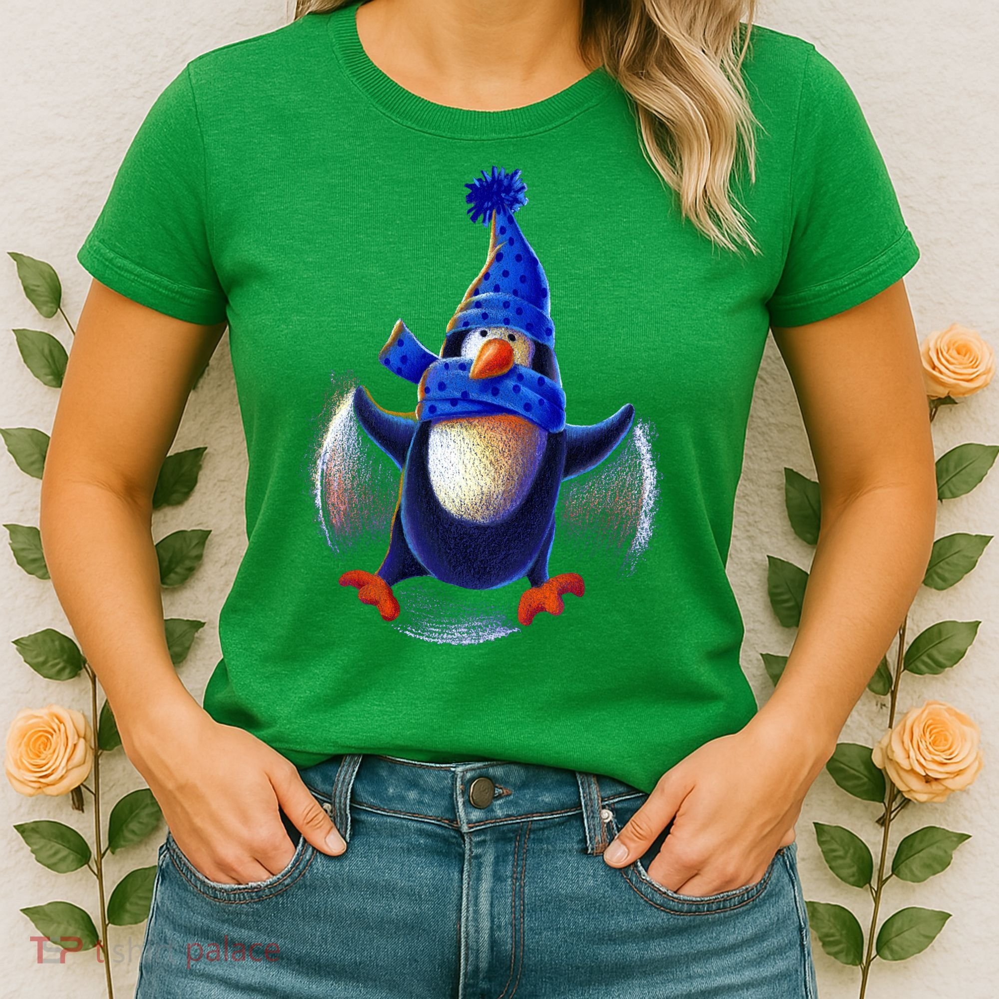 Penguin Snow Angel Women's T-Shirt