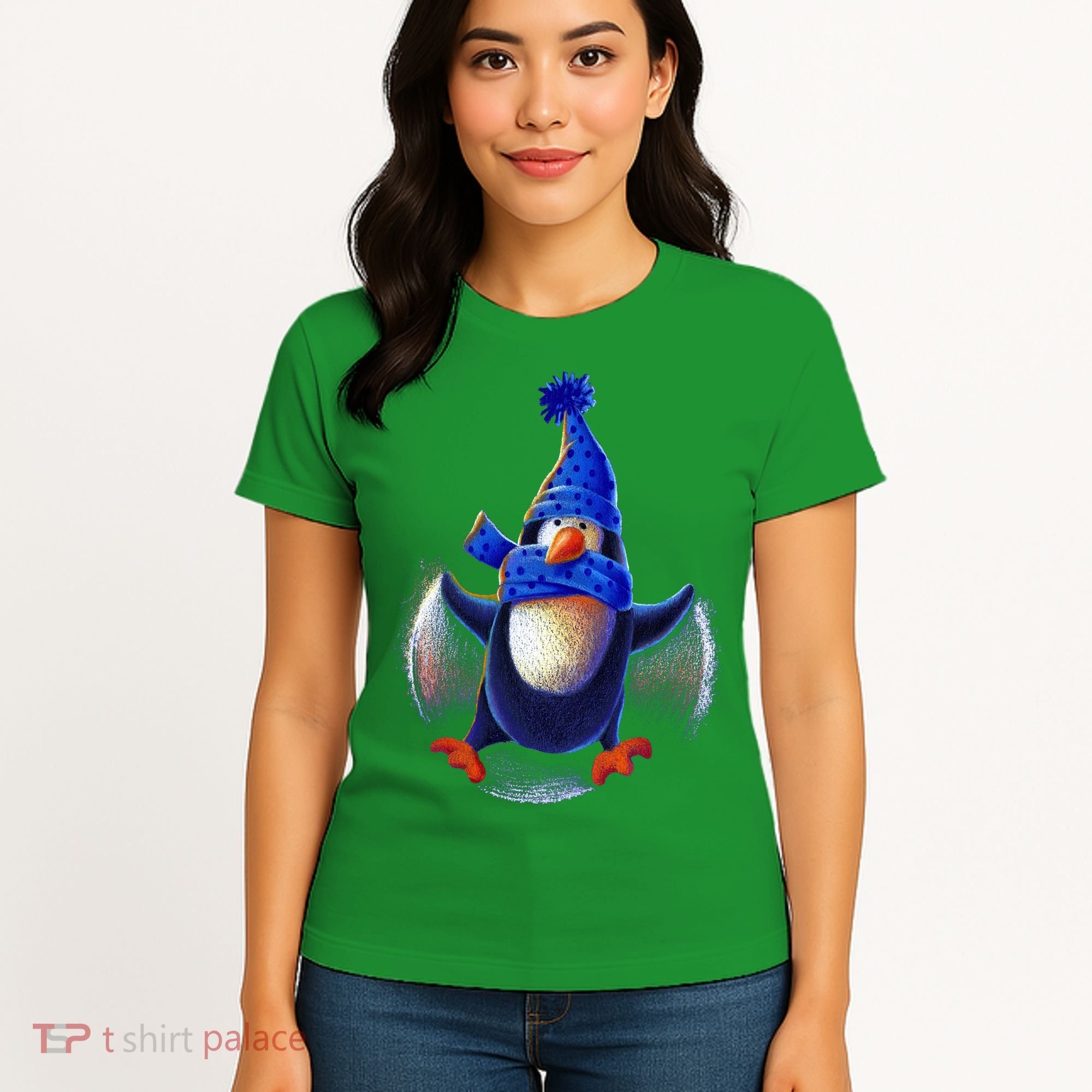 Penguin Snow Angel Women's T-Shirt
