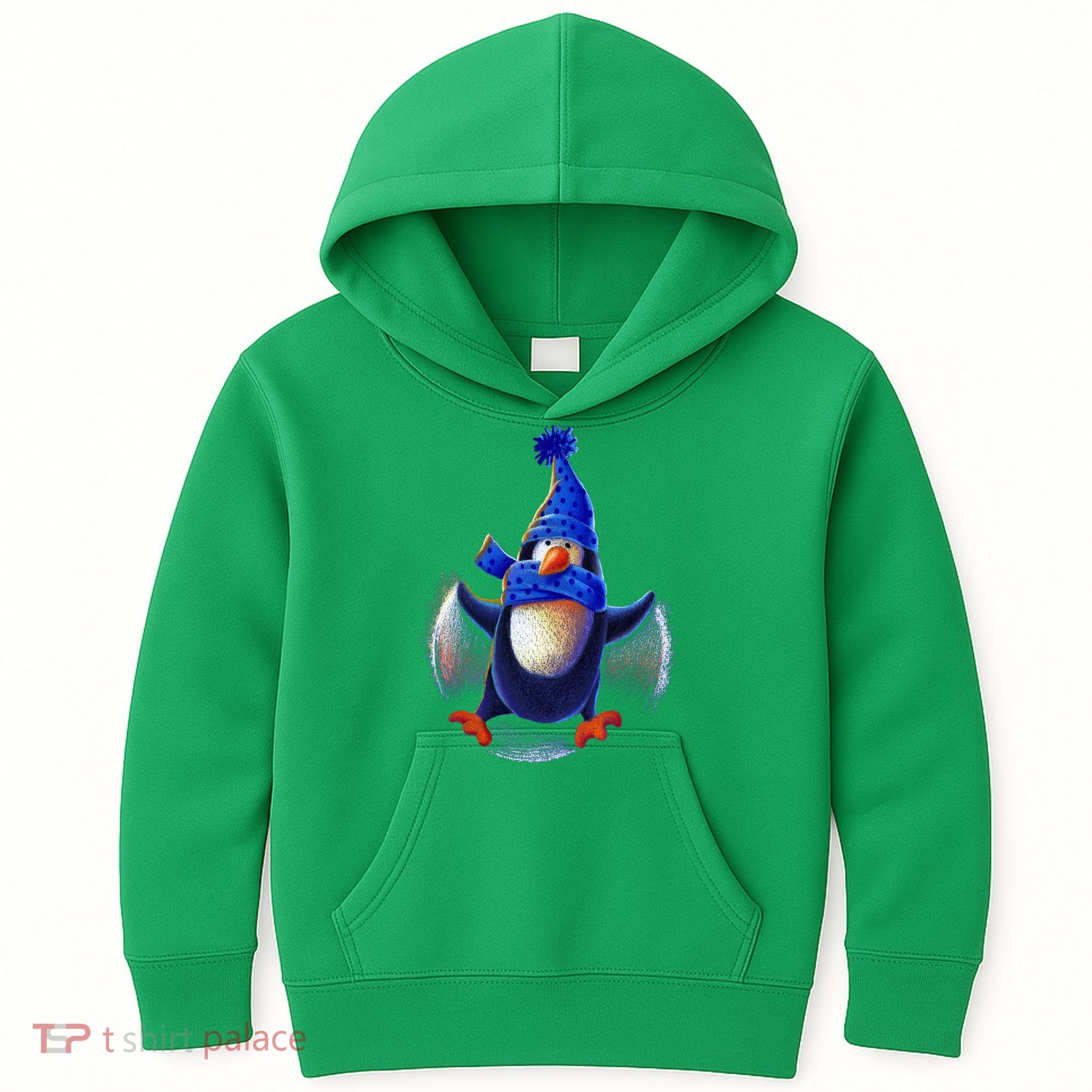 Penguin Snow Angel Kids Hoodie