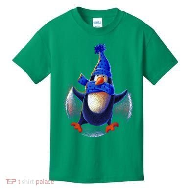 Penguin Snow Angel Kids T-Shirt