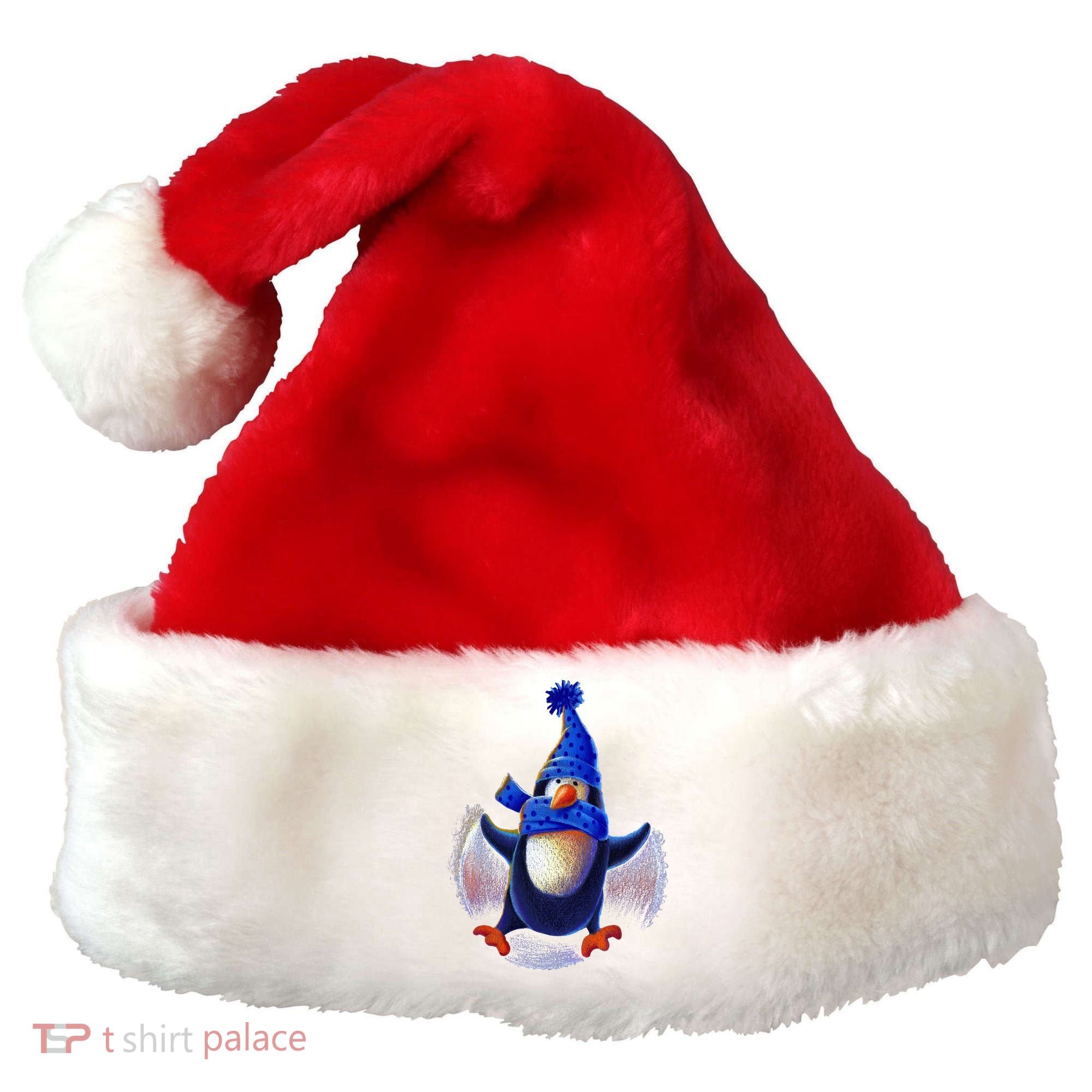 Penguin Snow Angel Santa Hat