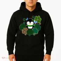 Penguin St Patty's Day Cute Shamrocks  Hoodie thumb 2