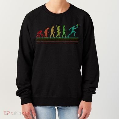 Pickleball Evolution of Man Funny Women's Sweatshirt