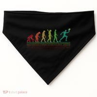 Pickleball Evolution of Man Funny USA-Made Doggie Bandana thumb 0