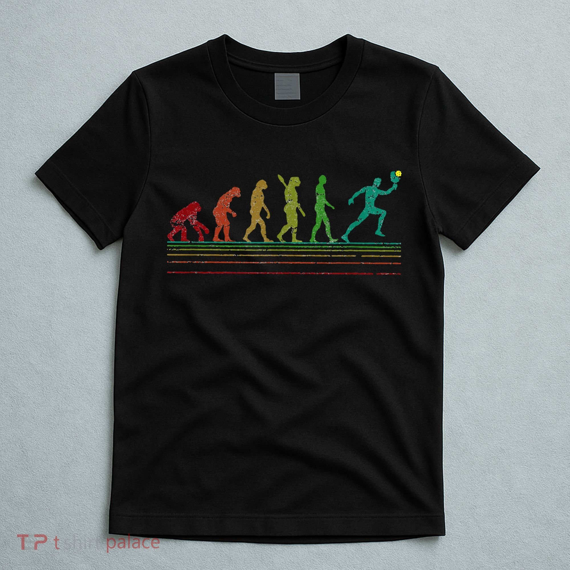 Pickleball Evolution of Man Funny T-Shirt