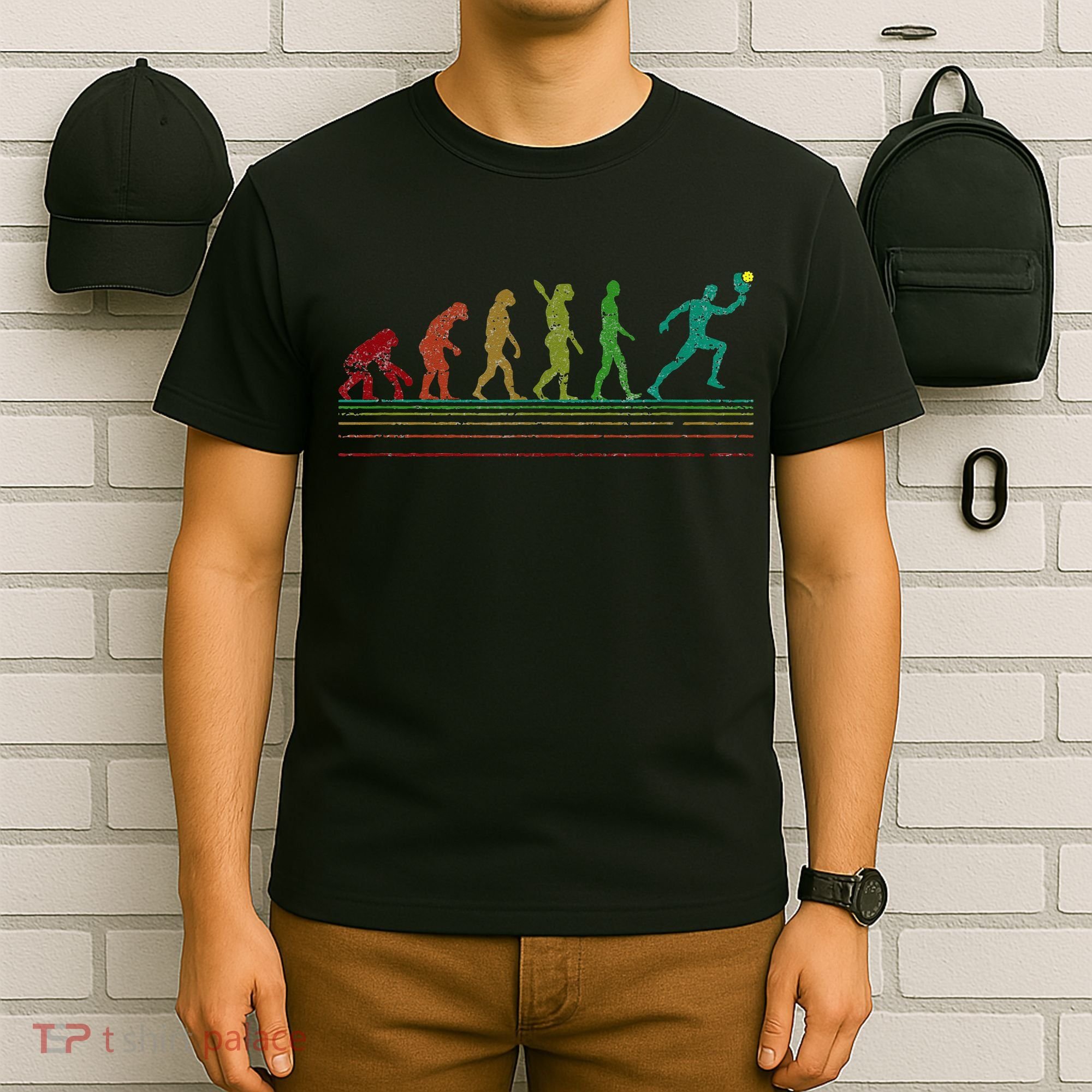 Pickleball Evolution of Man Funny T-Shirt