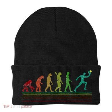 Pickleball Evolution of Man Funny Beanie