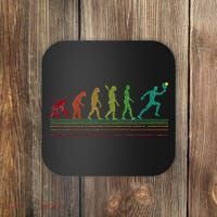 Pickleball Evolution of Man Funny Coaster thumb 0