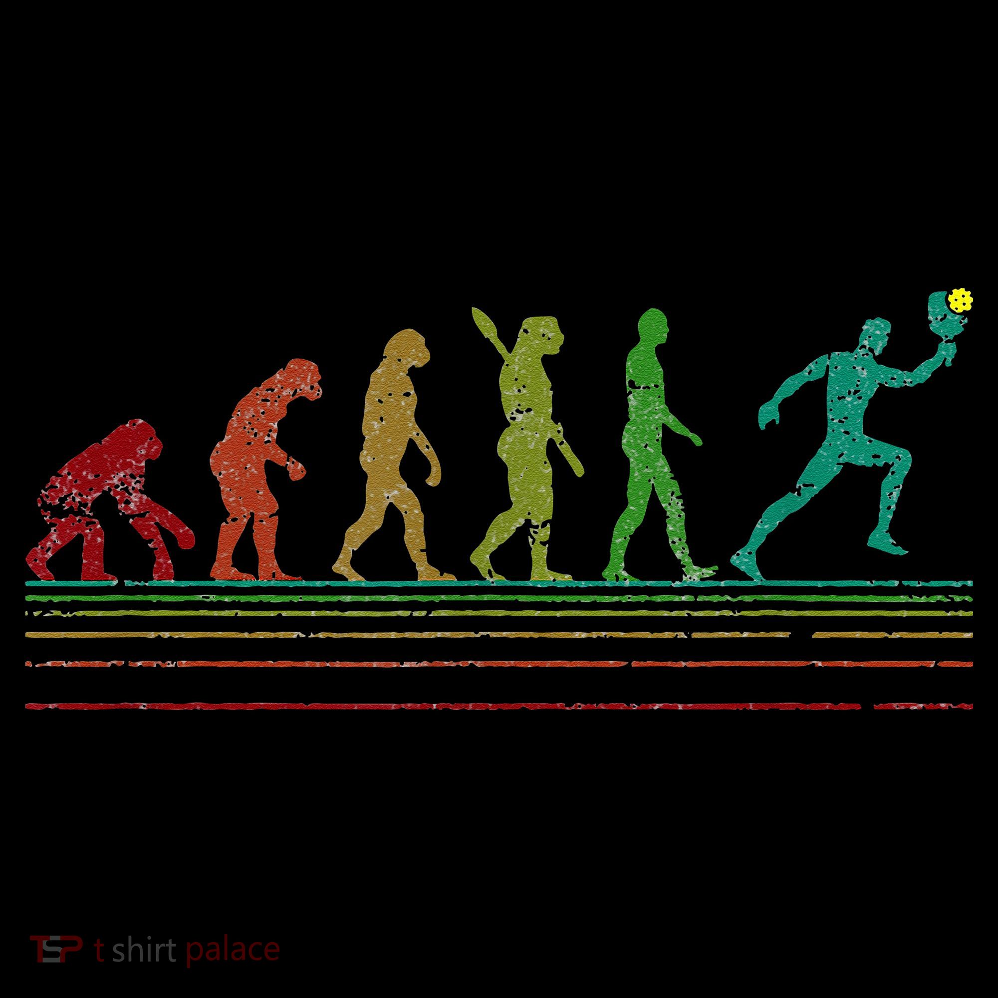 Pickleball Evolution of Man Funny Women's Hoodie