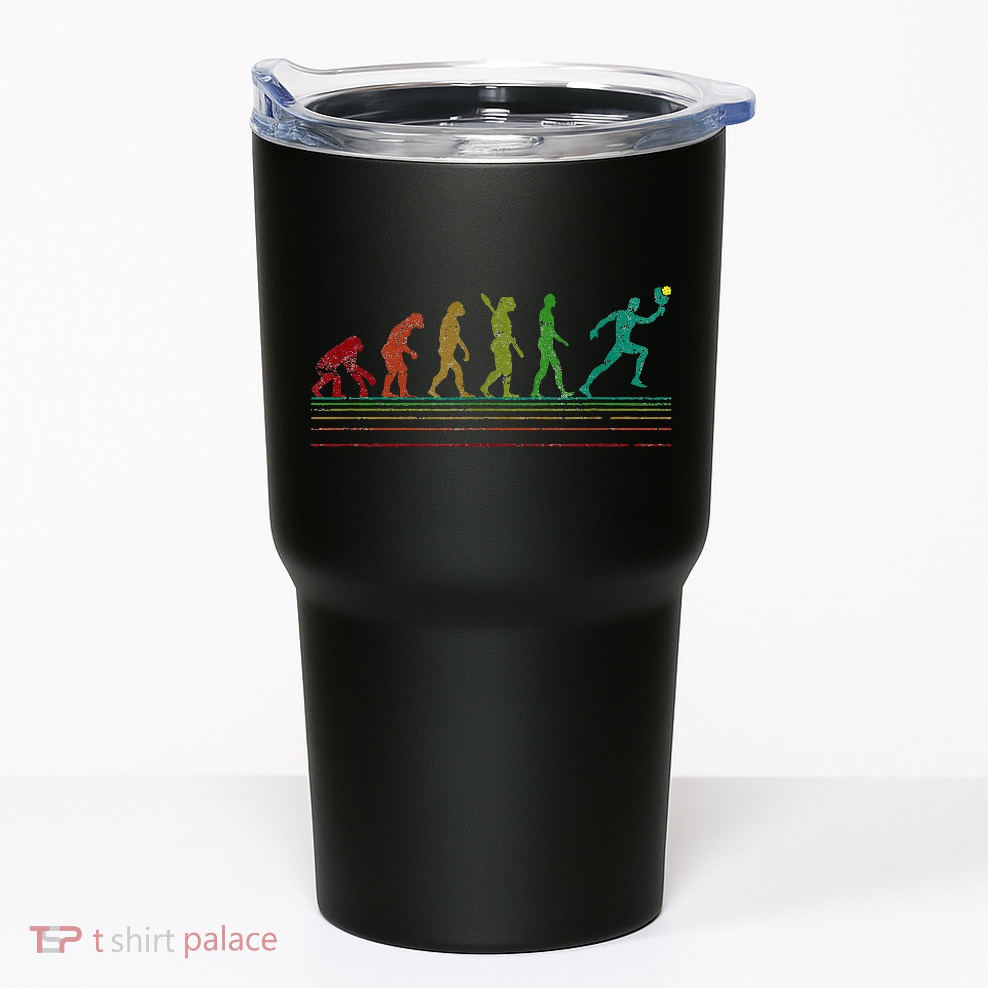 Pickleball Evolution of Man Funny Tumbler