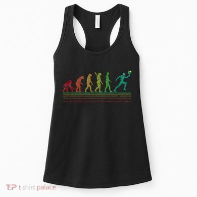 Pickleball Evolution of Man Funny Women's Tank Top