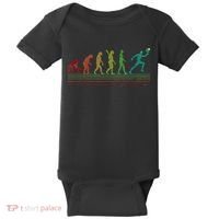 Pickleball Evolution of Man Funny Baby Bodysuit thumb 0