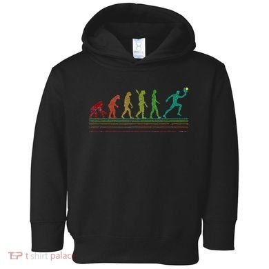 Pickleball Evolution of Man Funny Toddler Hoodie
