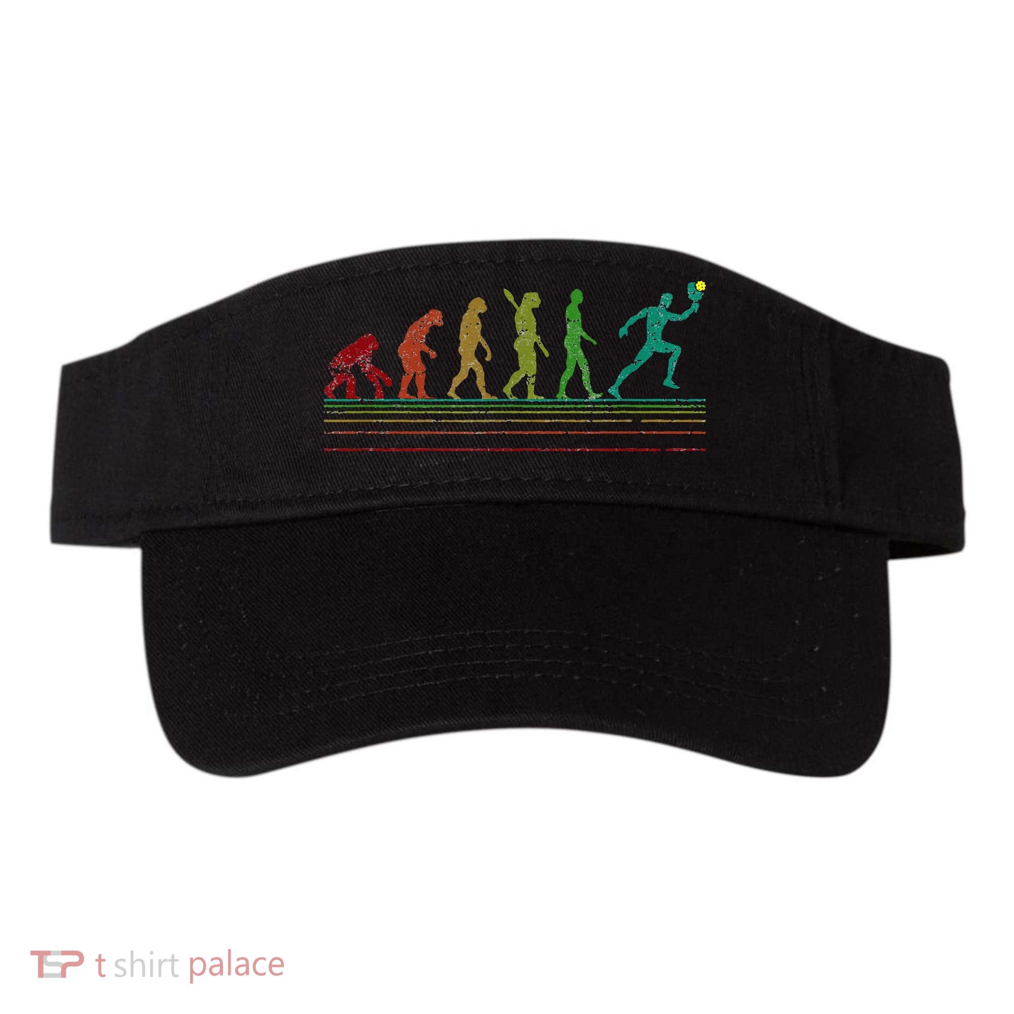 Pickleball Evolution of Man Funny Visor
