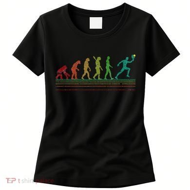 Pickleball Evolution of Man Funny Women's T-Shirt
