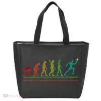 Pickleball Evolution of Man Funny Tote Bag thumb 0