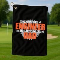 People Call Me Engineer Dad Golf Towel thumb 1