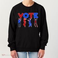 People Holding VOTE Letters  Red White Blue Version Women's Sweatshirt thumb 0