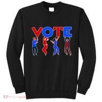 People Holding VOTE Letters  Red White Blue Version Sweatshirt thumb 0