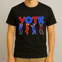 People Holding VOTE Letters  Red White Blue Version T-Shirt thumb 3