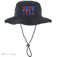 People Holding VOTE Letters  Red White Blue Version Bucket Hat thumb 0