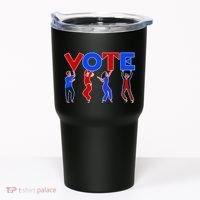 People Holding VOTE Letters  Red White Blue Version Tumbler thumb 0
