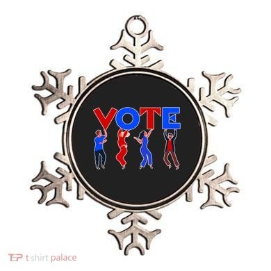 People Holding VOTE Letters  Red White Blue Version Ornament