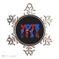 People Holding VOTE Letters  Red White Blue Version Ornament thumb 0