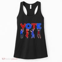 People Holding VOTE Letters  Red White Blue Version Women's Tank Top thumb 0