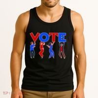 People Holding VOTE Letters  Red White Blue Version Tank Top thumb 3