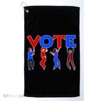 People Holding VOTE Letters  Red White Blue Version Golf Towel thumb 0