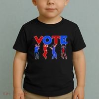 People Holding VOTE Letters  Red White Blue Version Toddler T-Shirt thumb 2