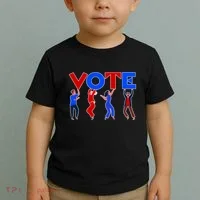 People Holding VOTE Letters  Red White Blue Version Toddler T-Shirt thumb 2