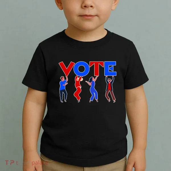 People Holding VOTE Letters  Red White Blue Version Toddler T-Shirt